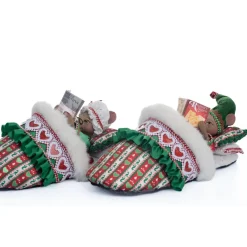 Katherine's Collection 12.5" Mr. And Mrs. Mousecarpone Set Of 2 Christmas Figures 28-328051
