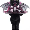 Katherine's Collection 7" Noir Cat-Bat Server Halloween Decoration 28-428139