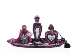 Katherine's Collection 7.25" Pink Passion Vanity Tray With Bottles Set Halloween Decoration 28-428154
