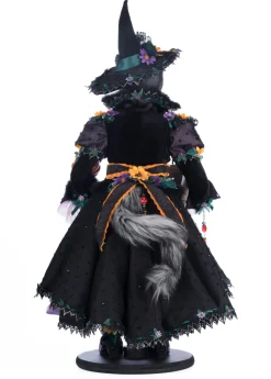 Katherine's Collection 25" Purr-L Blacktail Witch Cat Halloween Decoration 28-428185