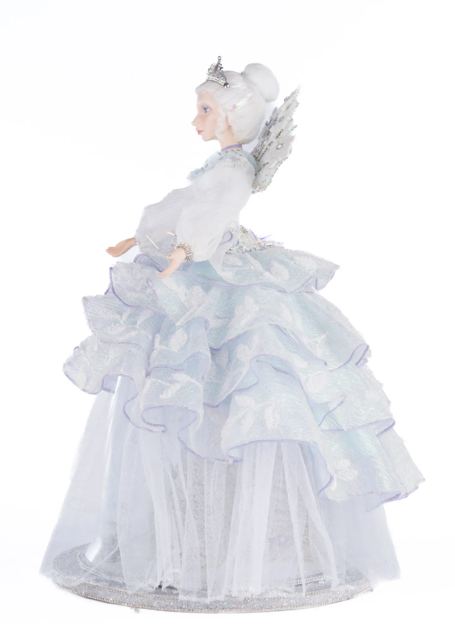 Katherine's Collection 20" Queen Crystalline Cloche And Doll Christmas Decoration 28-428291