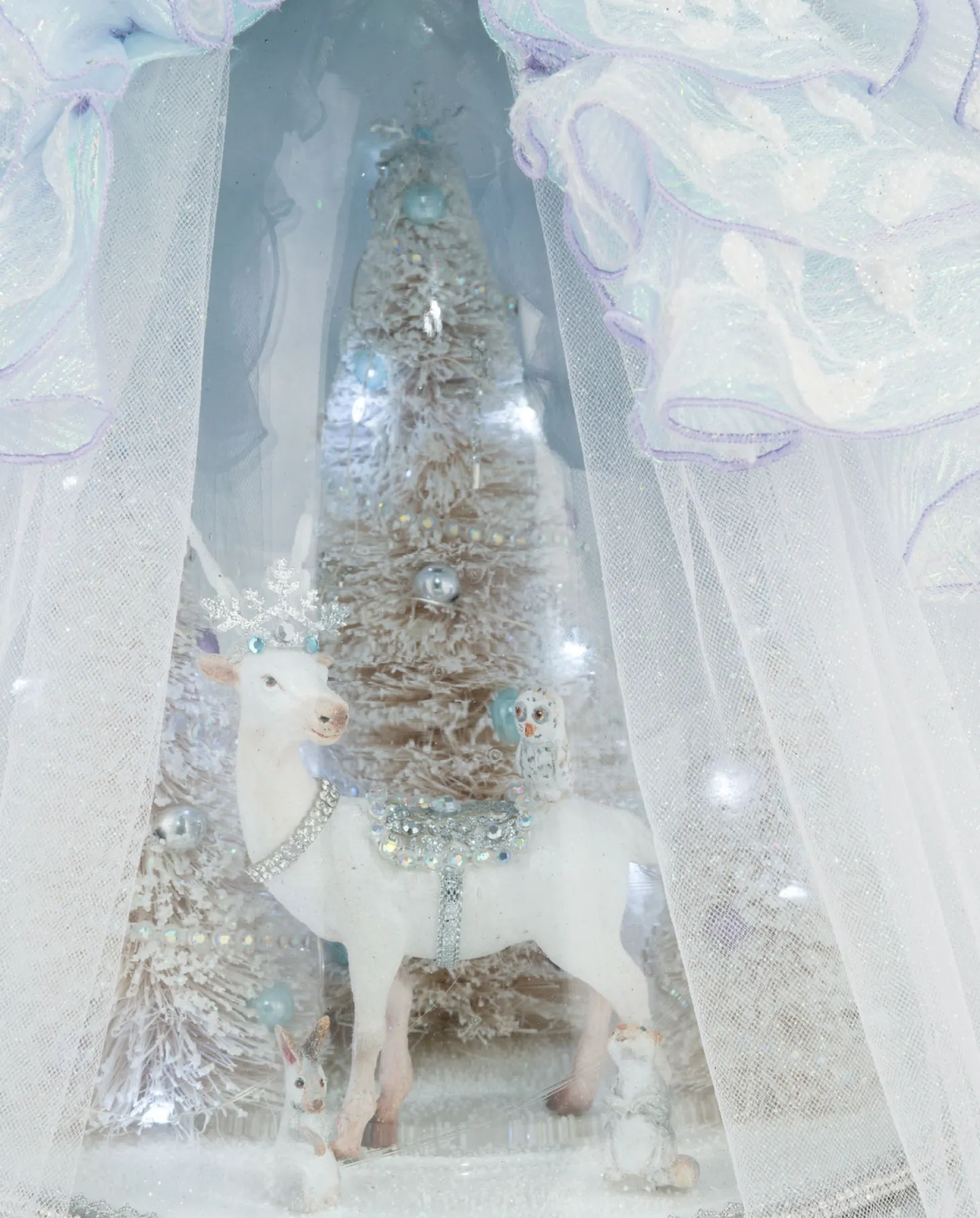 Katherine's Collection 20" Queen Crystalline Cloche And Doll Christmas Decoration 28-428291