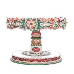 Katherine's Collection 12" Seasoned Greetings Christmas Cake Stand 28-328048