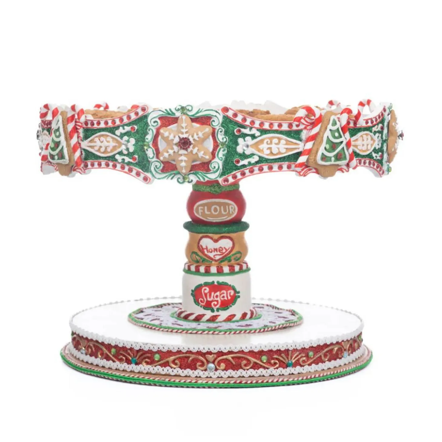 Katherine's Collection 12" Seasoned Greetings Christmas Cake Stand 28-328048
