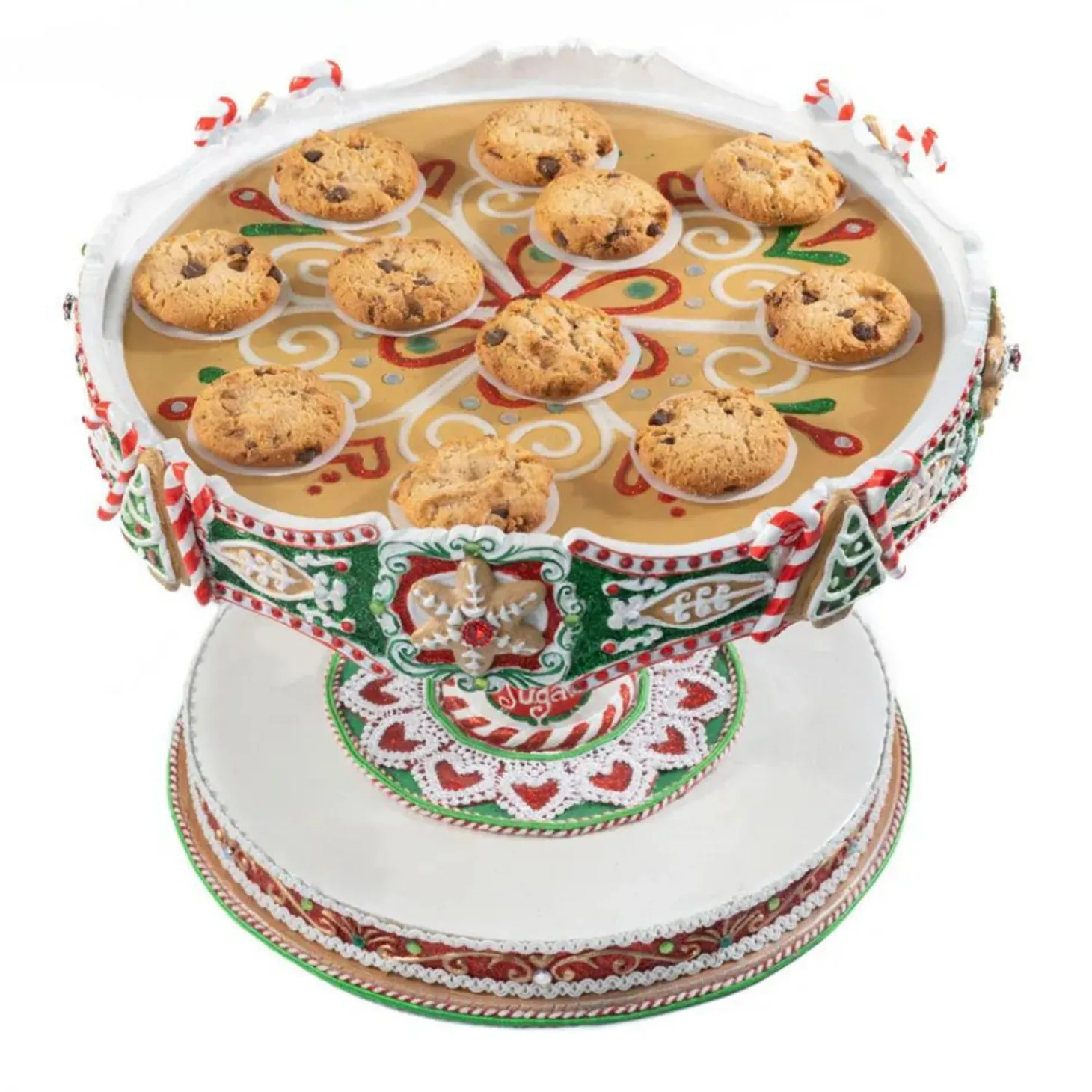 Katherine's Collection 12" Seasoned Greetings Christmas Cake Stand 28-328048