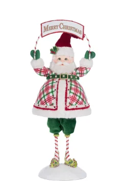 Katherine's Collection 14.75" Silly Santa With Sign Christmas Decoration 28-428344