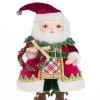 Katherine's Collection 11" Silly Santa With Wreath Christmas Decoration 28-428345