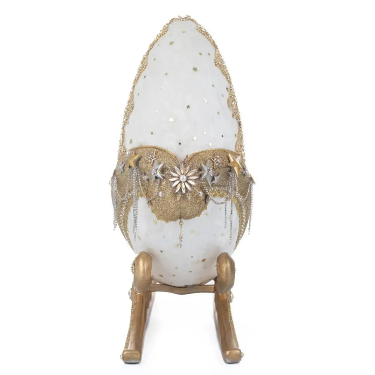 Katherine's Collection 28.5" Starry Night Celestial Moon Santa In Sleigh With Reindeer Christmas Figure 28-328829