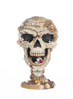 Katherine's Collection 11" Treacherous Treasure Tall Skull Halloween Figure 28-428233