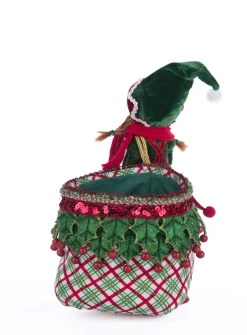 Katherine's Collection 12.5" Winter Snowdrop Elf With Bag Christmas Decoration 28-428412