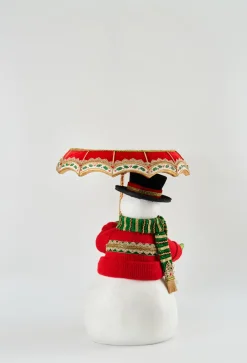 Katherine's Collection All The Trimmings Snowman With Serving Tray Umbrella 28-228569