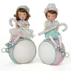 Katherine's Collection Frost And Tenderness Christmas Elves On Ornaments Set Of 2 28-228677