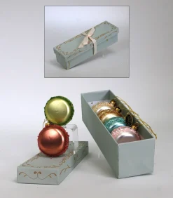 Katherine's Collection Gingerbread Forest Box Of 6 Macaron Christmas Ornaments 28-122001