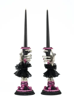 Katherine's Collections 21.5" Skeleton Hand Candle Sticks Set Of 2 Halloween Decoration 28-428145