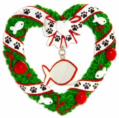 Kitty's First Christmas Wreath Personalized Christmas Ornament OR1613