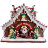 Kurt Adler 10.5" Battery Operated Lighted Santa's Workshop Gingerbread Christmas House GBJ0039