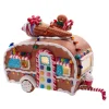 Kurt Adler 8.4" Battery Operated Light Up Gingerbread RV Food Truck Decoration JEL1102