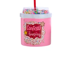 Kurt Adler 2.5" Cake Frosting Can Christmas Ornament D4367