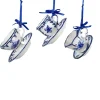 Kurt Adler 2" Delft Porcelain Cup And Saucer Ornament J0651