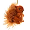 Kurt Adler 2.36" Flocked Red Squirrel Christmas Ornament TD1768