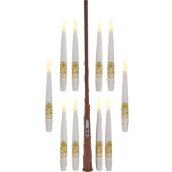 Kurt Adler 6" Harry Potter Battery Operated 10 Floating Candles With Wand Remote Light Set HP9234