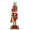 Kurt Adler 20" Hollywood Nutcrackers Dance Of The Sugar Plum Fairy Musical Water Globe Hat Nutcracker HA0725