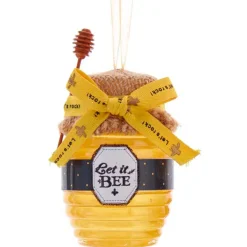 Kurt Adler 4.25" Honey Jar Christmas Ornament T2705