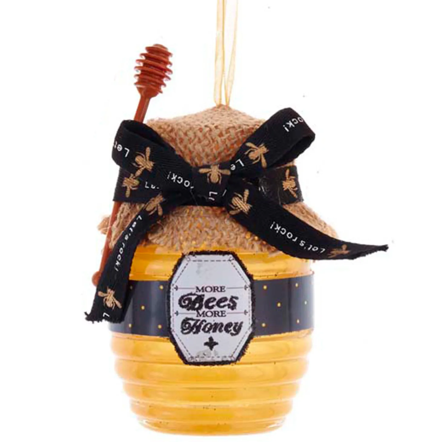 Kurt Adler 4.25" Honey Jar Christmas Ornament T2705