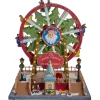 Kurt Adler 13" Lighted Musical Christmas Ferris Wheel Decoration JEL1322
