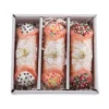 Kurt Adler 4.75" Noble Gems Cannoli Glass Christmas Ornaments Set Of 3 NBX0136