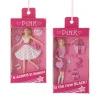 Kurt Adler 3.5" Pink Boxed Doll Christmas Ornament A2340