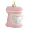 Kurt Adler 4" Pink Electric Stand Kitchen Mixer Glass Christmas Ornament H7108