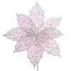 Kurt Adler 14" Pink Frosted Poinsettia Christmas Tree Pick C0293
