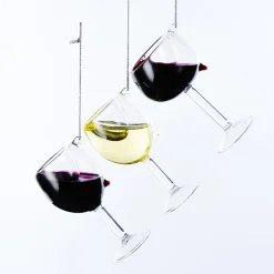 Kurt Adler 4" Realistic Wine Glass Christmas Ornament D2991