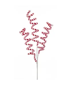 Kurt Adler 26.5" Red And White Candy Cane Swirl Christmas Tree Pick C4913