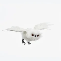 Kurt Adler 13.4" White Flying Owl Christmas Ornament C2311
