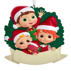 Kurt Adler Cocomelon™ Personalized Christmas Ornament CO2231
