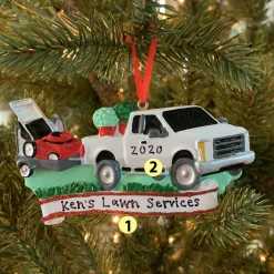 Landscapers Truck Personalized Christmas Ornament OR1810