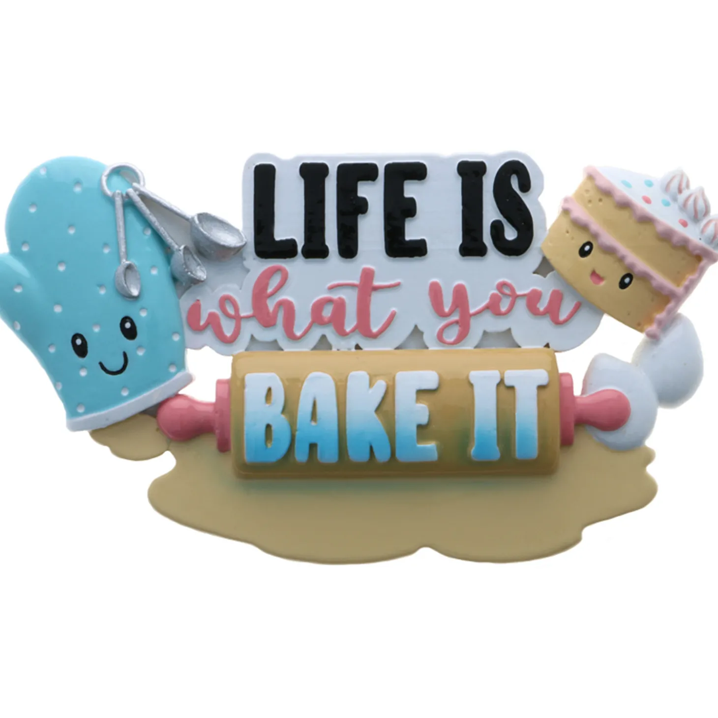 Life Is What You Bake It Personalized Christmas Ornament OR2285