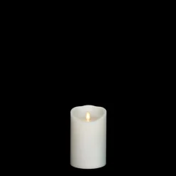 Liown 3" X 4", 6", Or 8" Moving Flame White-Unscented Pillar Battery Candle
