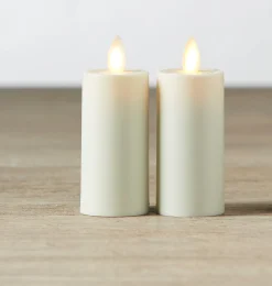 Liown 1.5" X 3" Set Of 2 Moving Flame Votive Battery Candle 17777