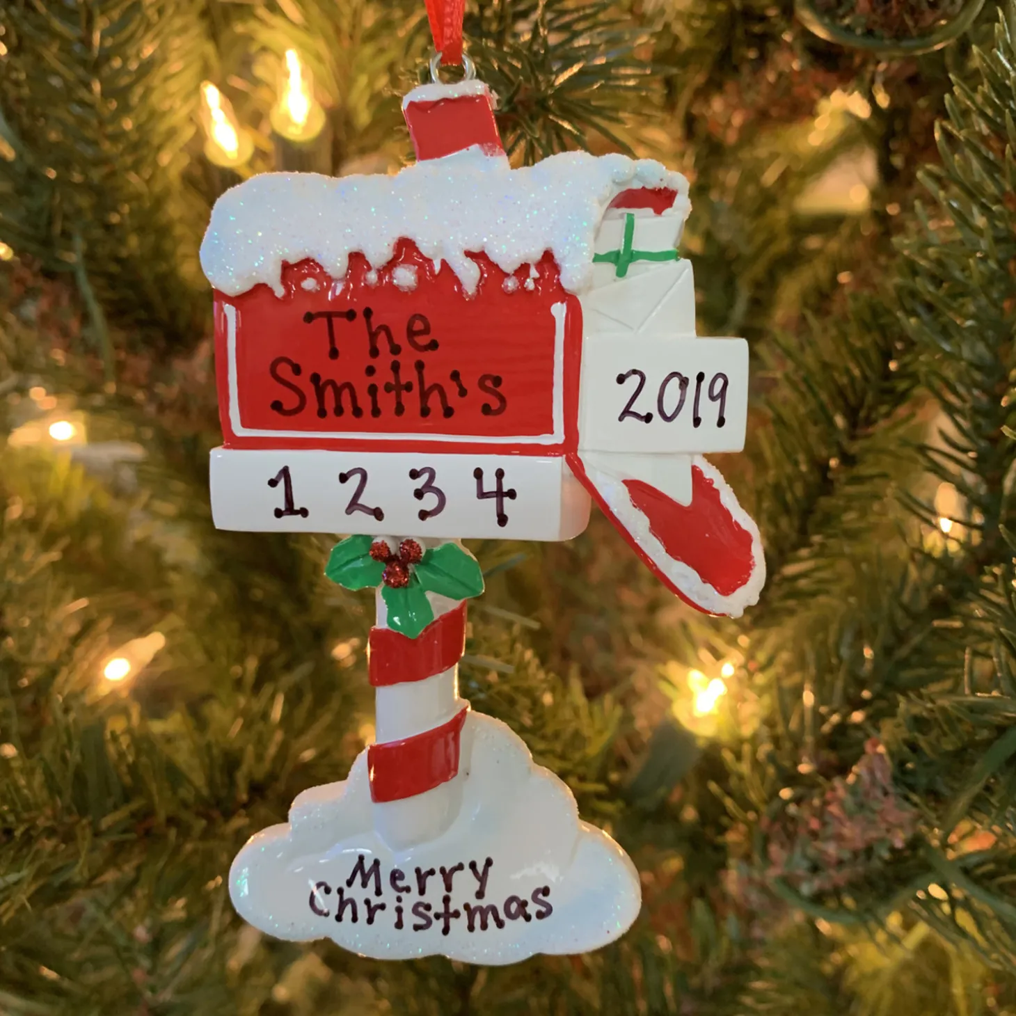 Merry Mailbox Personalized Christmas Ornament OR1741