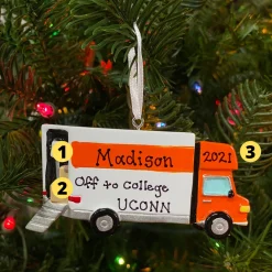 Moving Van Personalized Christmas Ornament OR1854