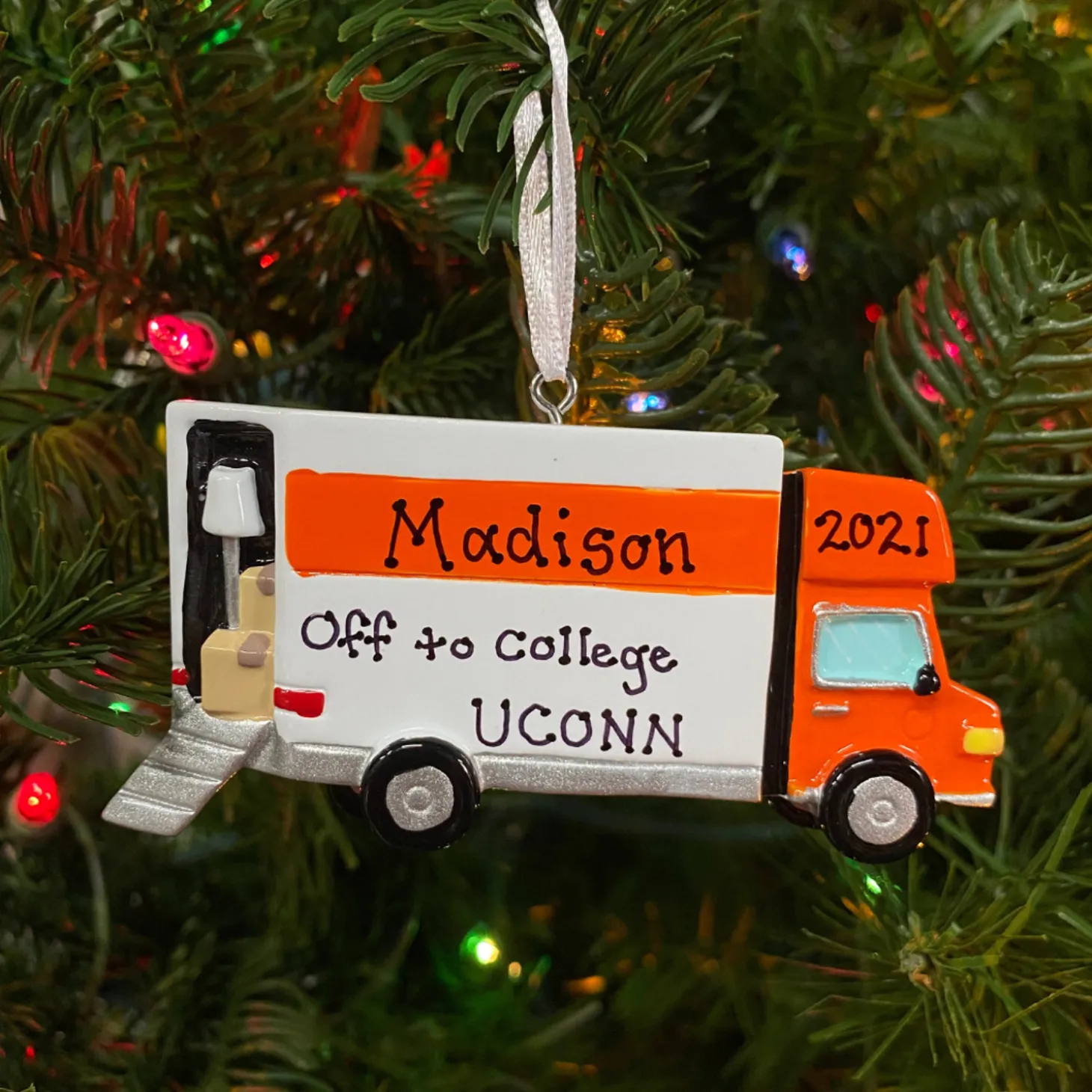 Moving Van Personalized Christmas Ornament OR1854