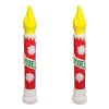 Noel Christmas Blow Mold Candles Set Of 4 C5030