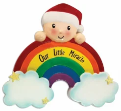 Our Little Miracle Rainbow Baby Personalized Christmas Ornament OR1965