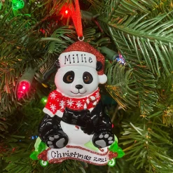 Panda Personalized Christmas Ornament OR1850-P