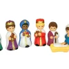 9pc Christmas Blow Mold Child Nativity Set C4660