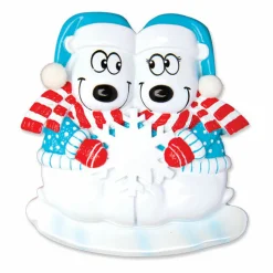 Polar Bear Couple Our First Christmas Personalized Christmas Ornament OR1450