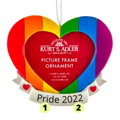 Pride Picture Frame Personalized Christmas Ornament D4210